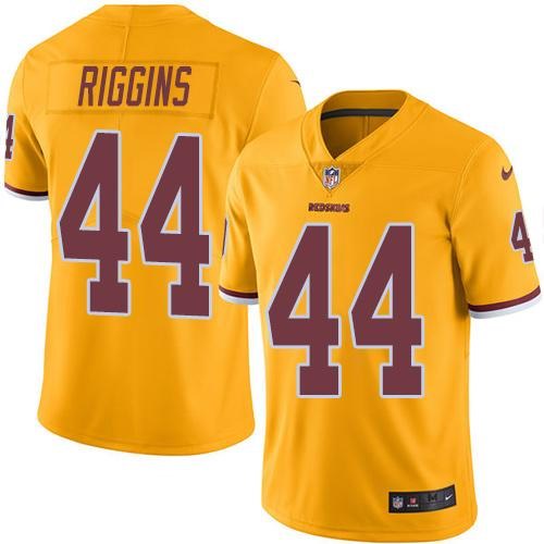Nike Redskins 44 John Riggins Gold Color Rush Limited Jersey