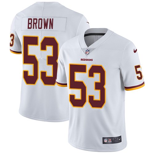 Nike Redskins 53 Zach Brown White Youth Vapor Untouchable Limited Jersey