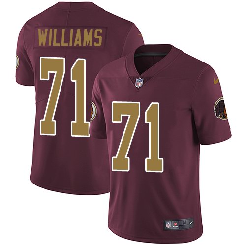 Nike Redskins 71 Trent Williams Burgundy Red Alternate Youth Vapor Untouchable Limited Jersey
