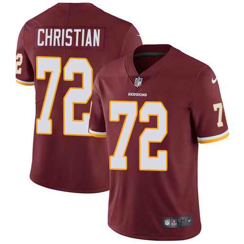 Nike Redskins 72 Geron Christian Burgundy Red Youth Vapor Untouchable Limited Jersey