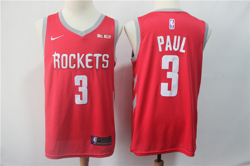 Rockets 3 Chris Paul Red Nike Swingman Jersey