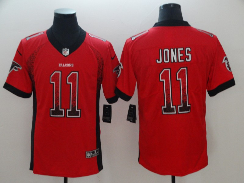 Nike Falcons 11 Julio Jones Red Drift Fashion Limited Jersey - Click Image to Close
