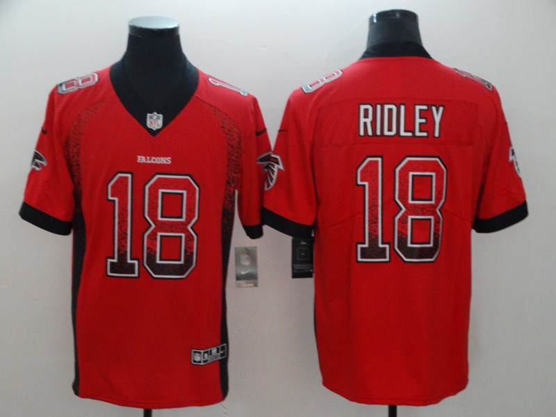 Nike Falcons 18 Calvin Ridley Red Drift Fashion Limited Jersey