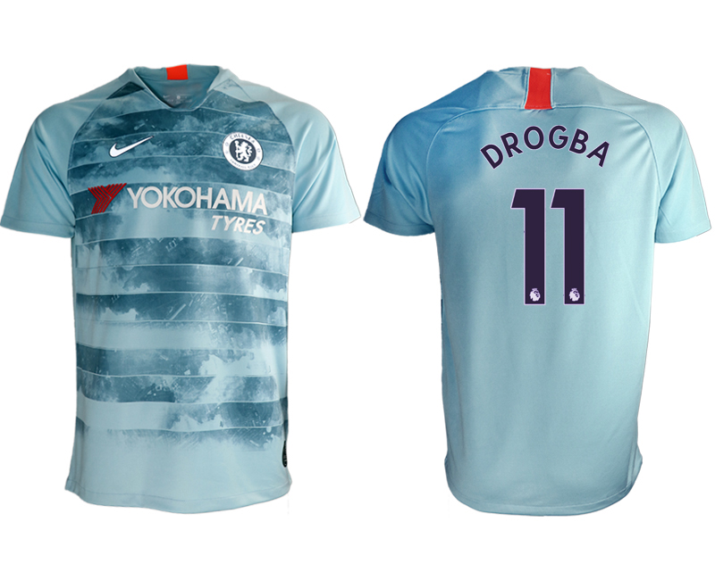 2018-19 Chelsea 11 DROGBA Third Away Thailand Soccer Jersey