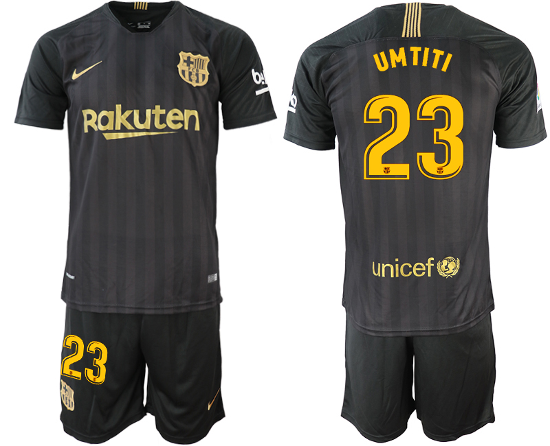 2018-19 Barcelona 23 UMTITI Black Training Jersey 2018-19 Barcelona 23 UMTITI Black Training Jersey