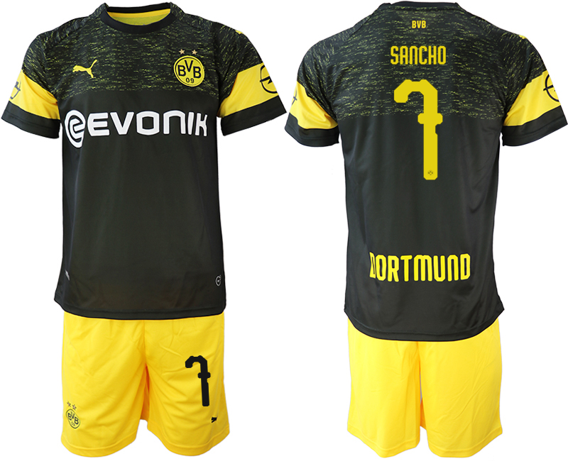 2018-19 Dortmund 7 SANCHO Away Soccer Jersey