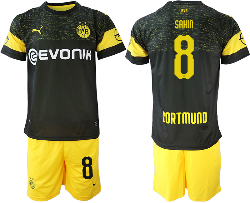 2018-19 Dortmund 8 SAHIN Away Soccer Jersey