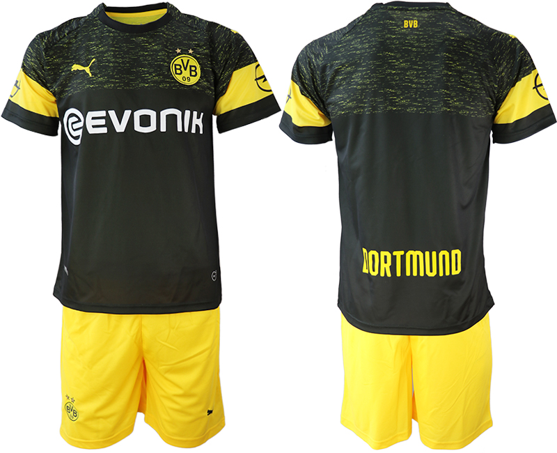 2018-19 Dortmund Away Soccer Jersey