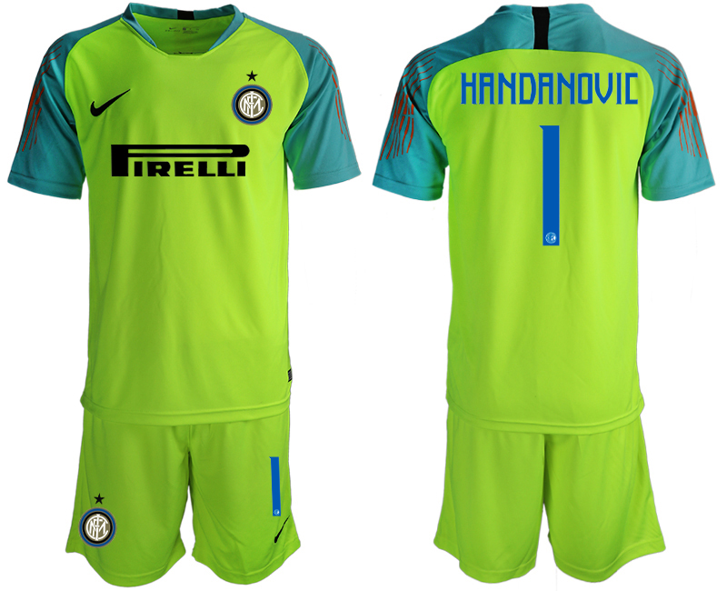2018-19 Inter Milan 1 HANDANOVIC Fluorescent Green Goalkeeper Soccer Jersey