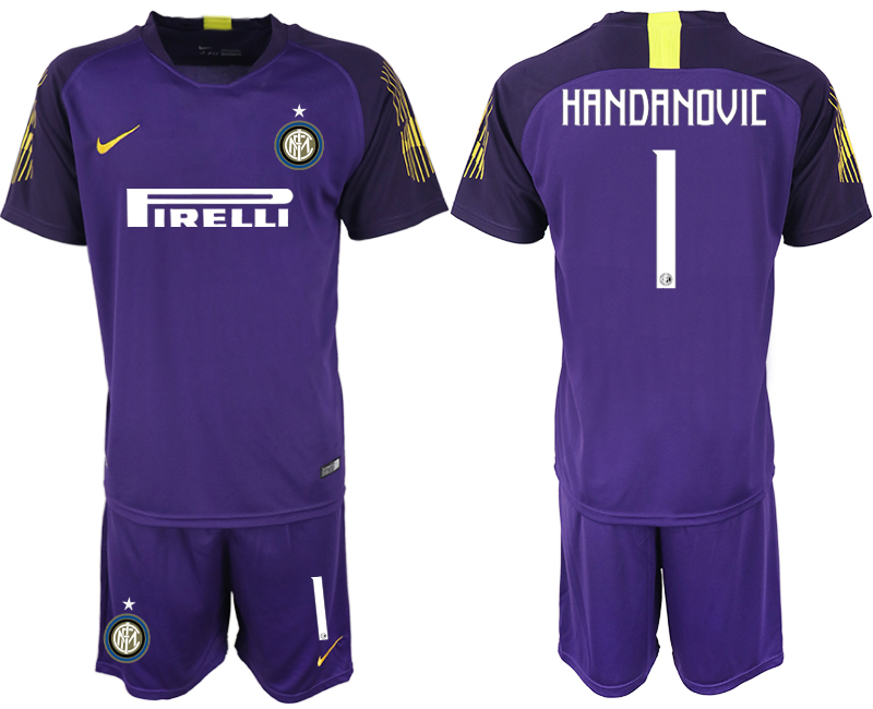 2018-19 Inter Milan 1 HANDANOVIC Purple Goalkeeper Soccer Jersey