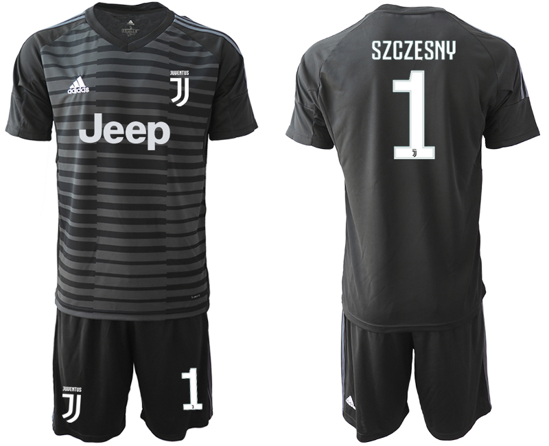2018-19 Juventus 1 SZCZESNY Black Goalkeeper Soccer Jersey