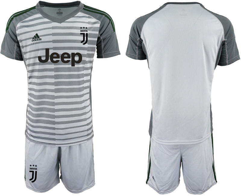 2018-19 Juventus Gray Goalkeeper Soccer Jersey