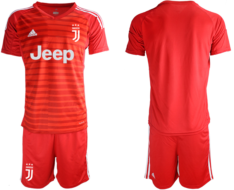 2018-19 Juventus Red Goalkeeper Soccer Jersey