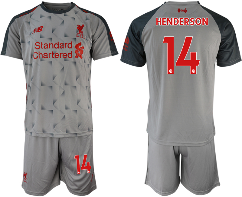 2018-19 Liverpool 14 HENDERSON Third Away Soccer Jersey