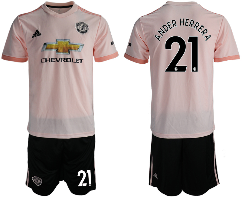 2018-19 Manchester United 21 ANDER HERRERA Away Soccer Jersey