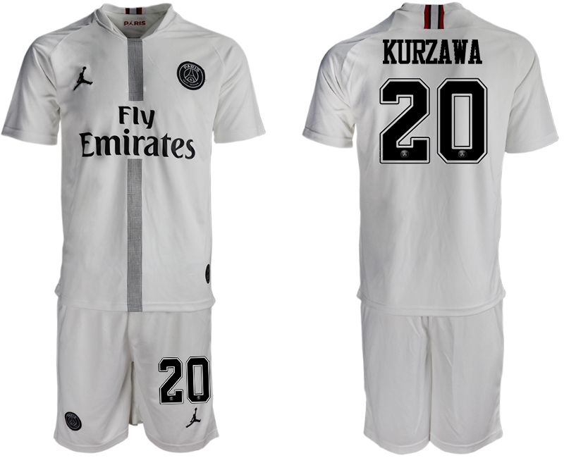 2018-19 Paris Saint-Germain 20 KURZAWA Away Jordan Goalkeeper Soccer Jersey