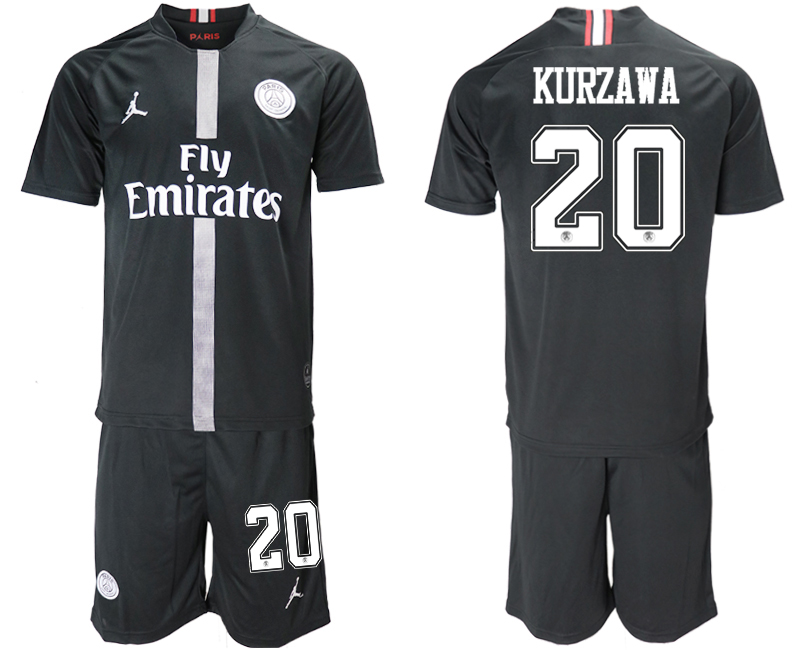 2018-19 Paris Saint-Germain 20 KURZAWA Home Jordan Goalkeeper Soccer Jersey