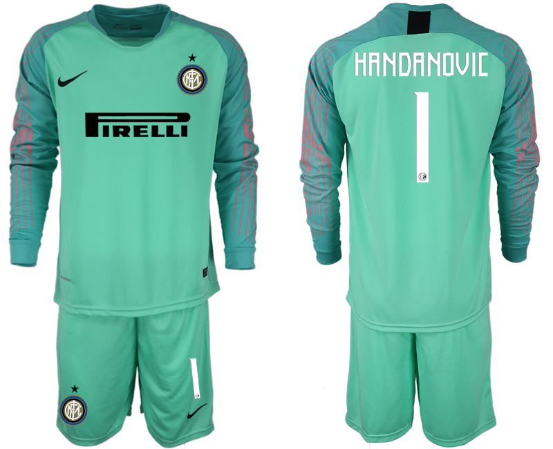 2018-19 Inter Milan 1 HANDANOVIC Green Long Sleeve Soccer Jersey