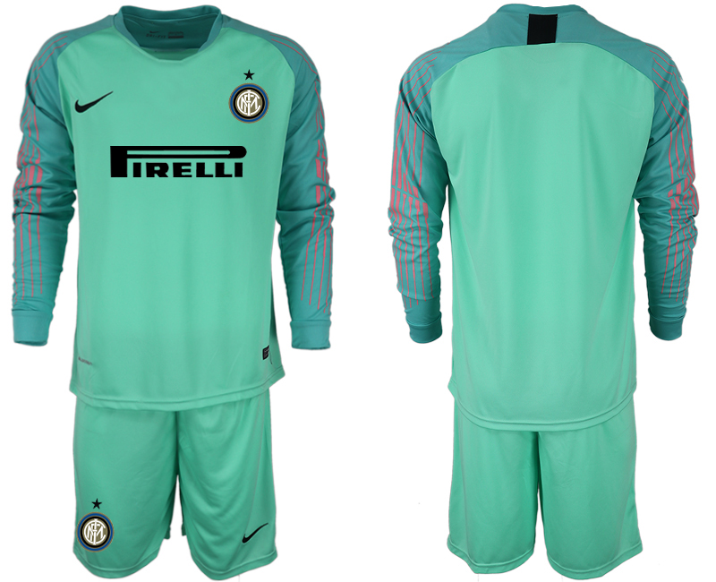 2018-19 Inter Milan Green Long Sleeve Soccer Jersey