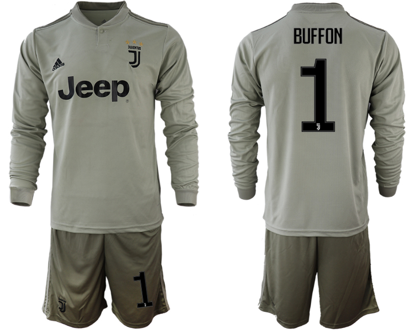 2018-19 Juventus 1 BUFFON Away Long Sleeve Soccer Jersey