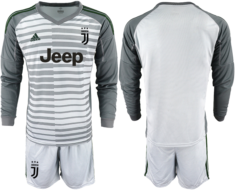 2018-19 Juventus Gray Long Sleeve Goalkeeper Soccer Jersey