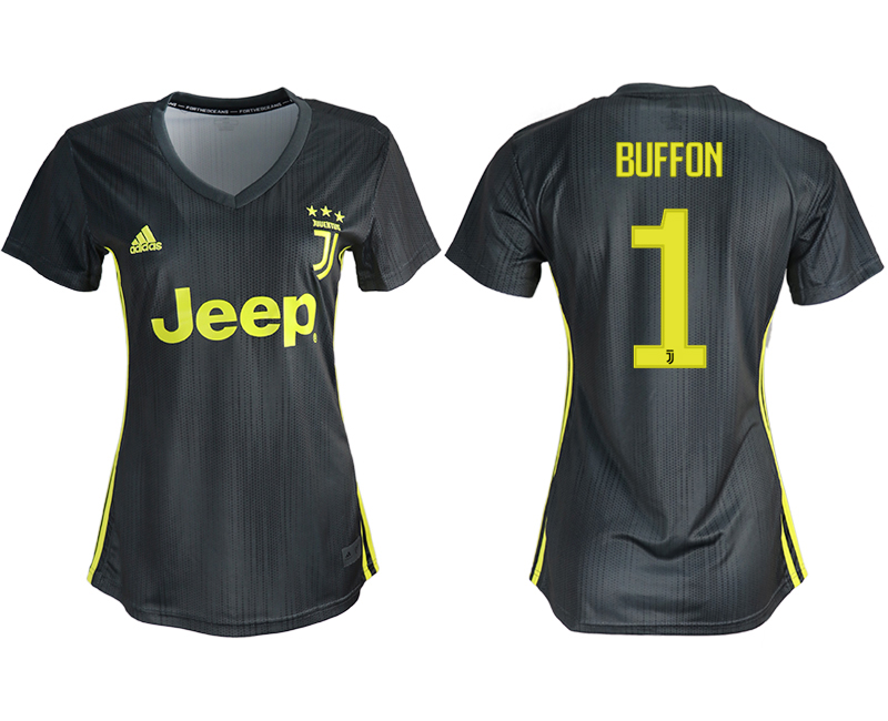 2018-19 Juventus 1 BUFFON Third Away Women Soccer Jersey