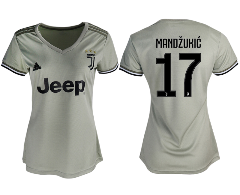 2018-19 Juventus 17 MANDZUKIC Away Soccer Jersey