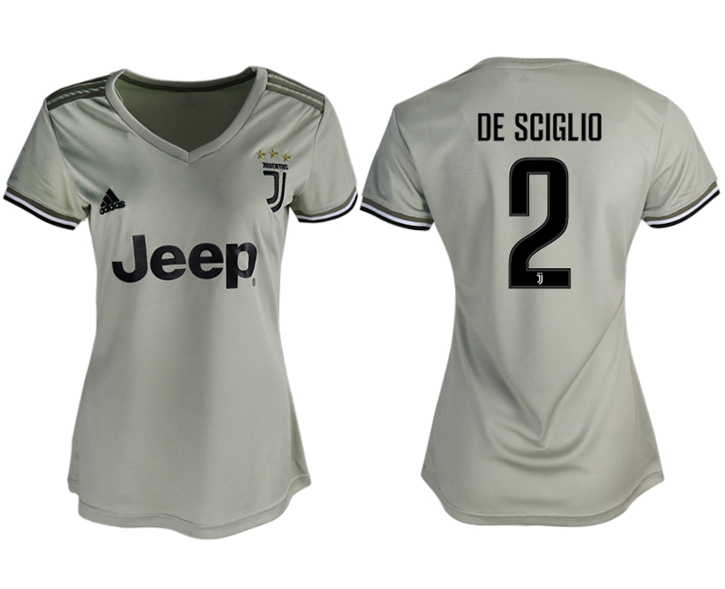 2018-19 Juventus 2 DE SCIGLIO Away Soccer Jersey