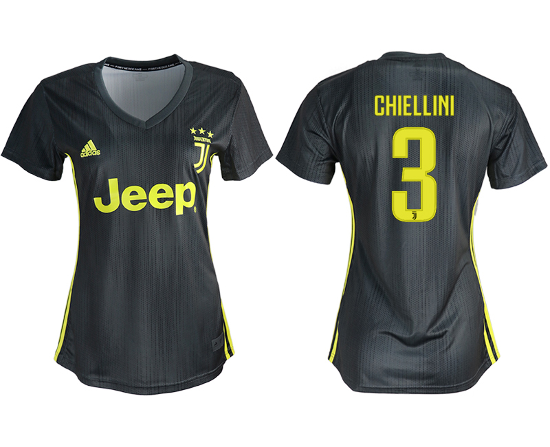 2018-19 Juventus 3 CHIELLINI Third Away Soccer Jersey