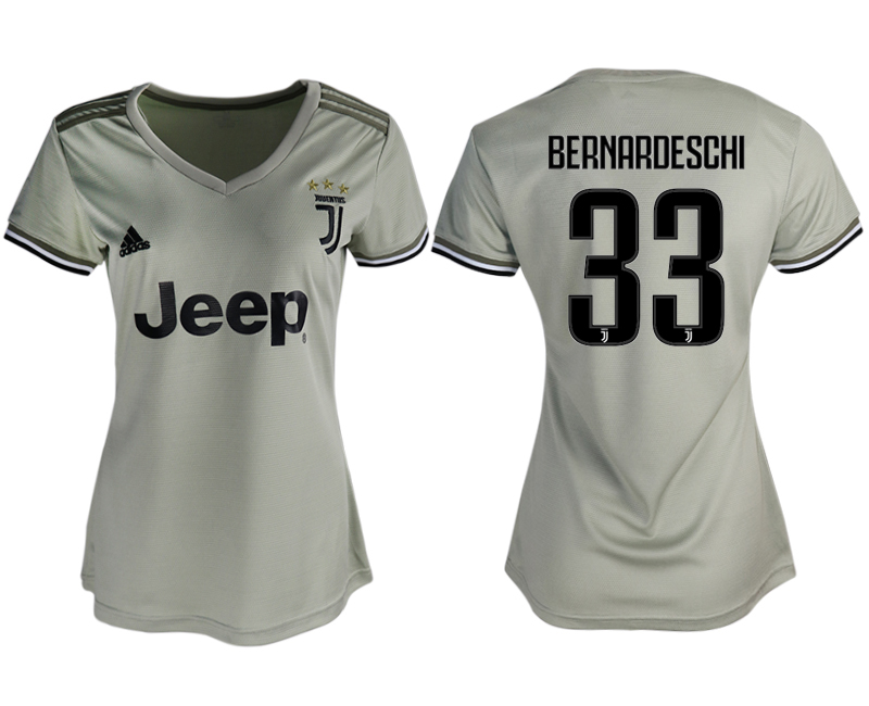 2018-19 Juventus 33 BERNARDESCHI Away Soccer Jersey
