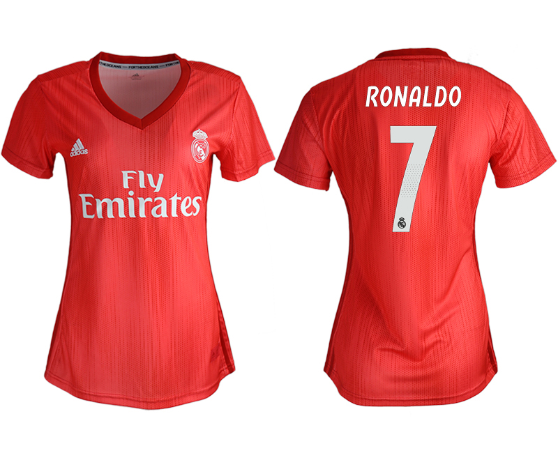 2018-19 Real Madrid 7 RONALDO Away Women Soccer Jersey