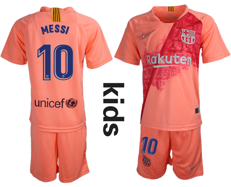 2018-19 Barcelona 10 MESSI Third Away Youth Soccer Jersey