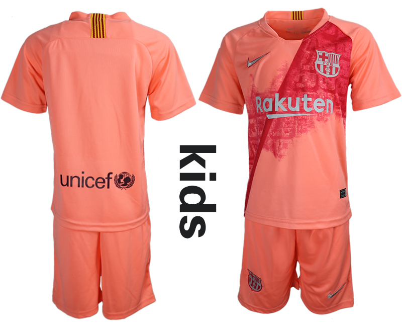 2018-19 Barcelona Third Away Youth Soccer Jersey