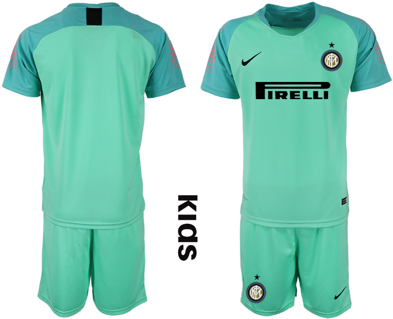 2018-19 Inter Milan Green Youth Goalkeeper Soccer Jersey