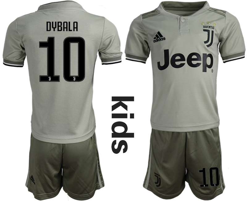 2018-19 Juventus 10 DYBALA Away Youth Soccer Jersey