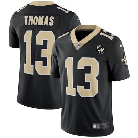 Nike Saints 13 Michael Thomas Black Youth With Tom Benson Patch Vapor Untouchable Limited Jersey