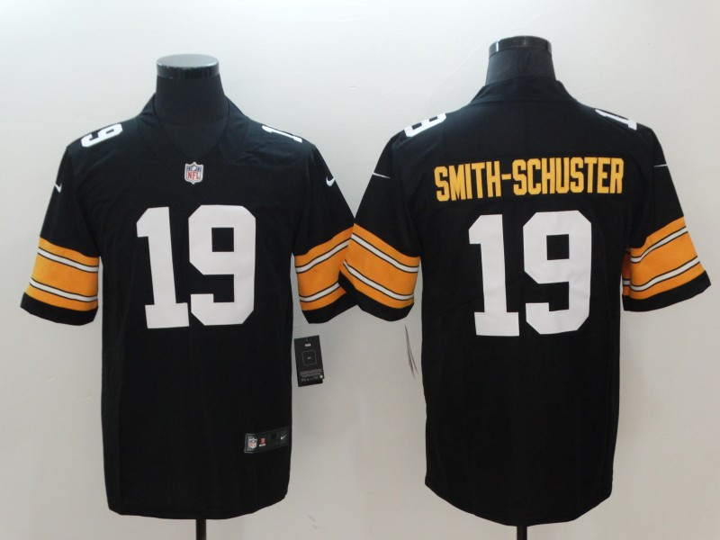 Nike Steelers 19 JuJu Smith-Schuster Black Alternate Vapor Untouchable Limited Jersey