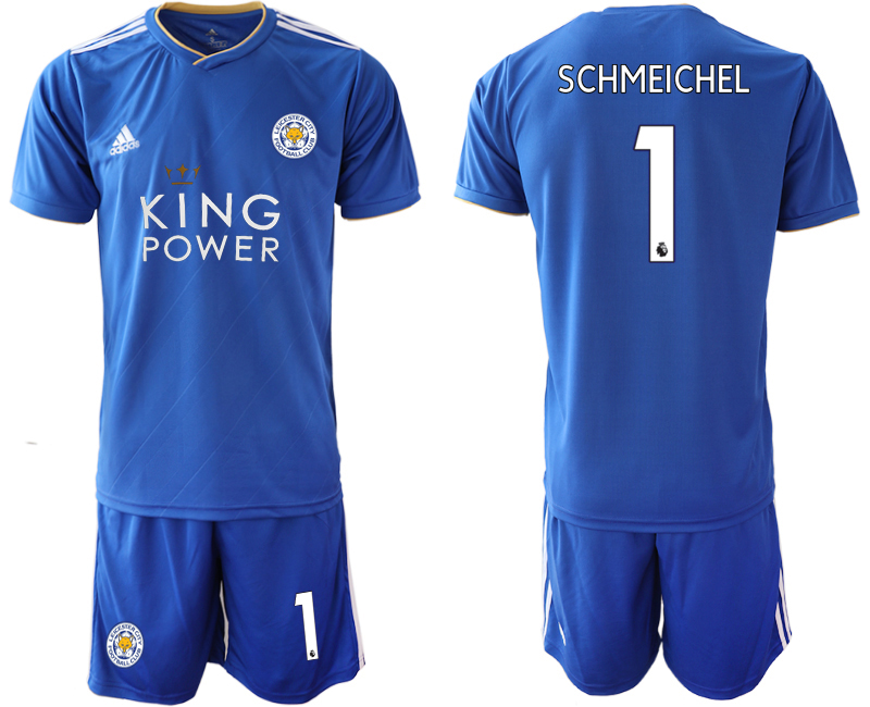 2018-19 Leicester City 1 SCHMEICHEL Home Soccer Jersey - Click Image to Close