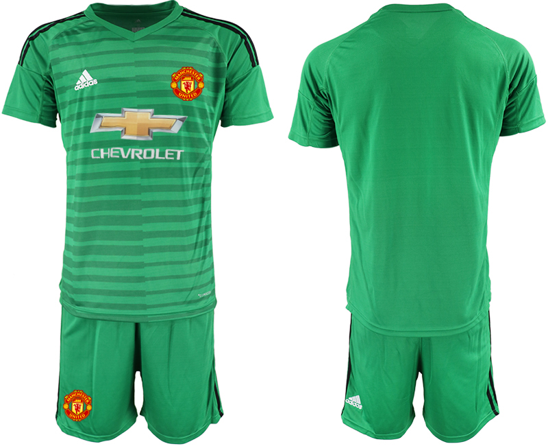 2018-19 Manchester United Green Goalkeeper Soccer Jersey