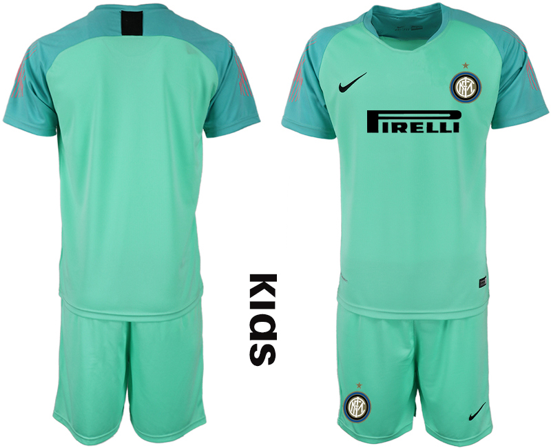 2018-19 Inter Milan Green Youth Goalkeeper Soccer Jersey