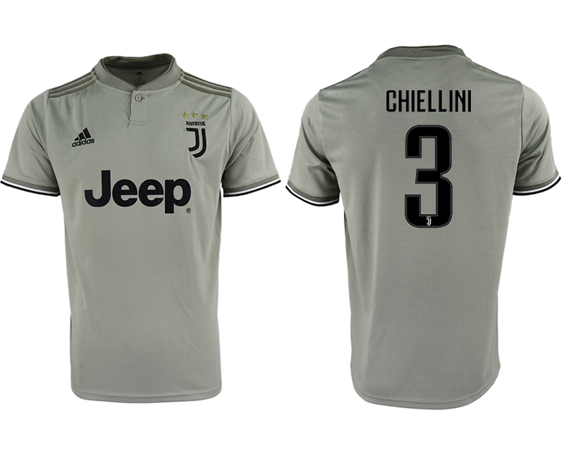 2018-19 Juventus 3 CHIELLINI Away Thailand Soccer Jersey