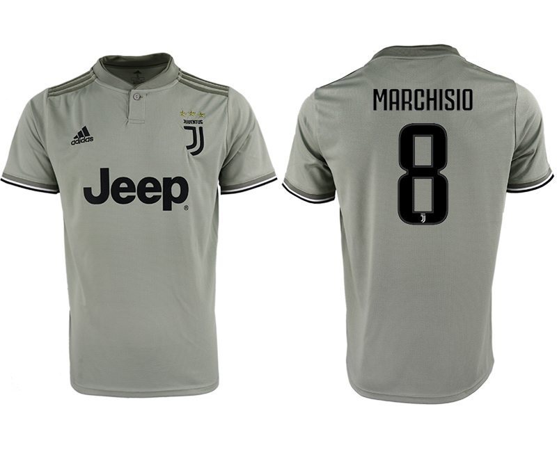 2018-19 Juventus 8 MARCHISIO Away Thailand Soccer Jersey