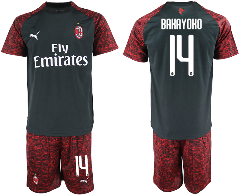2018-19 AC Milan 14 BAKAYOKO Third Away Soccer Jersey