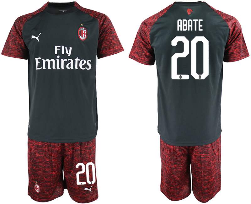 2018-19 AC Milan 20 ABATE Third Away Soccer Jersey