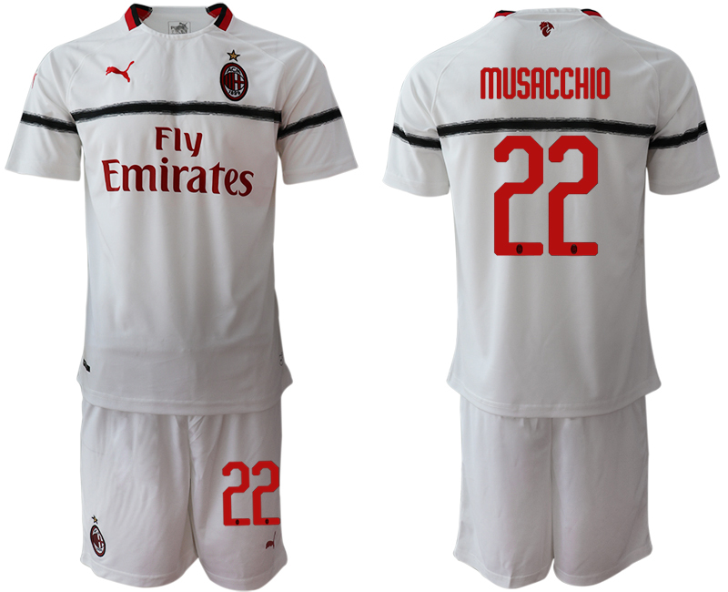 2018-19 AC Milan 22 MUSACCHIO Away Soccer Jersey