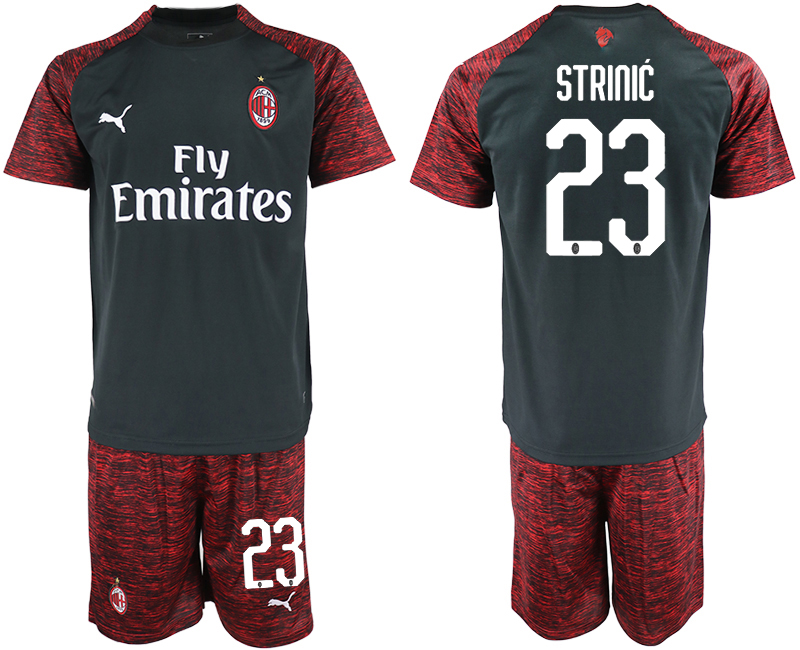 2018-19 AC Milan 23 STRINIC Third Away Soccer Jersey - Click Image to Close