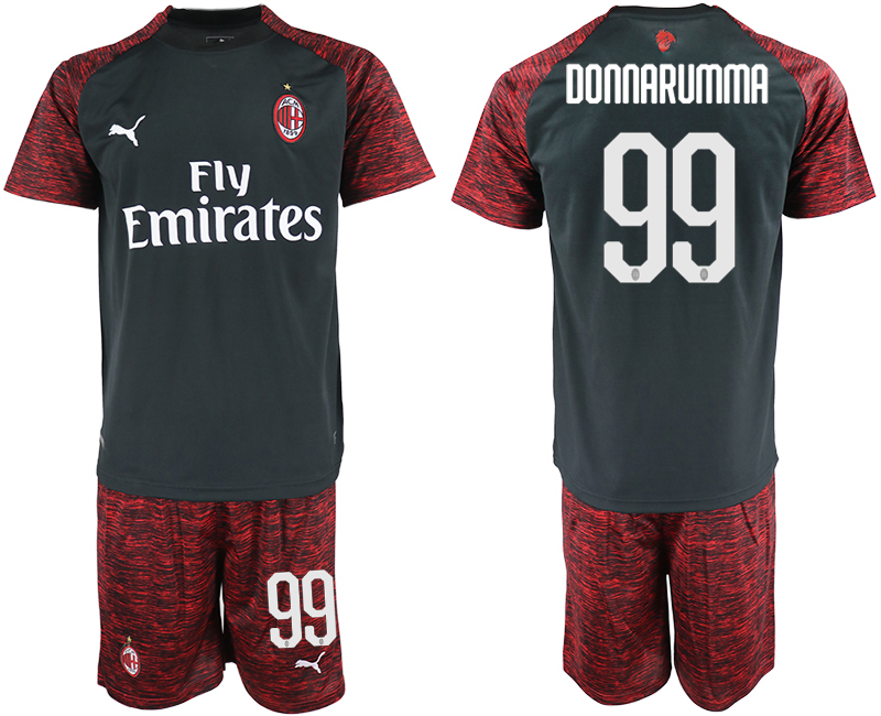 2018-19 AC Milan 99 DONNARUMMA Third Away Soccer Jersey