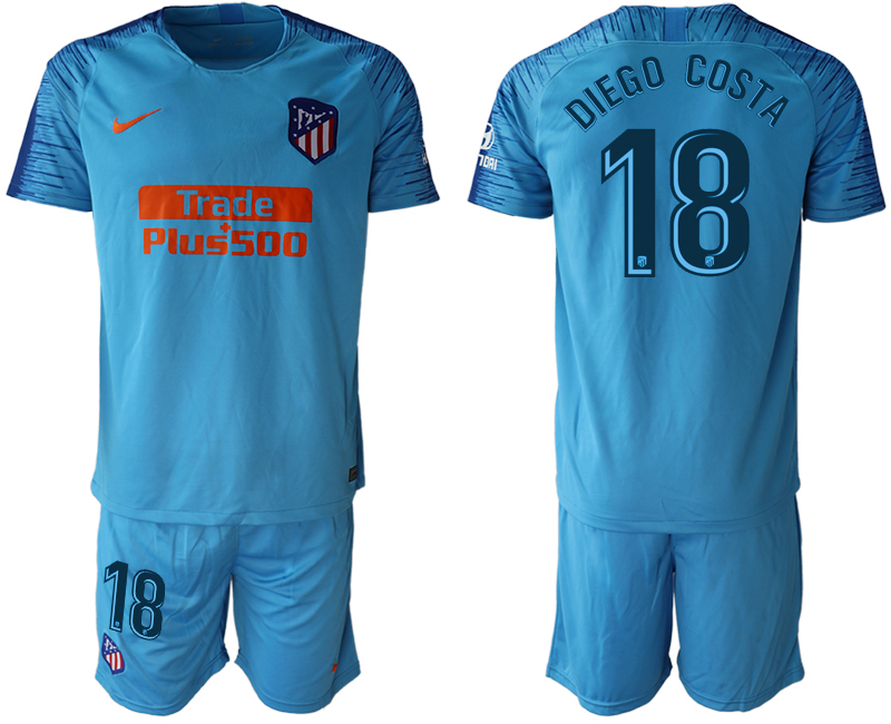 2018-19 Atletico Madrid 18 DIEGO COSTA Away Soccer Jersey