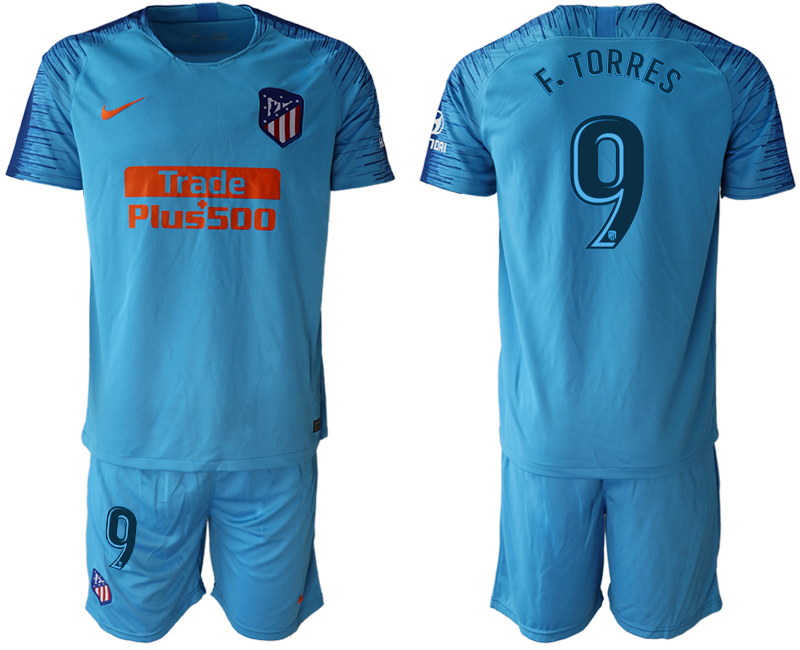 2018-19 Atletico Madrid 9 F. TORRES Away Soccer Jersey