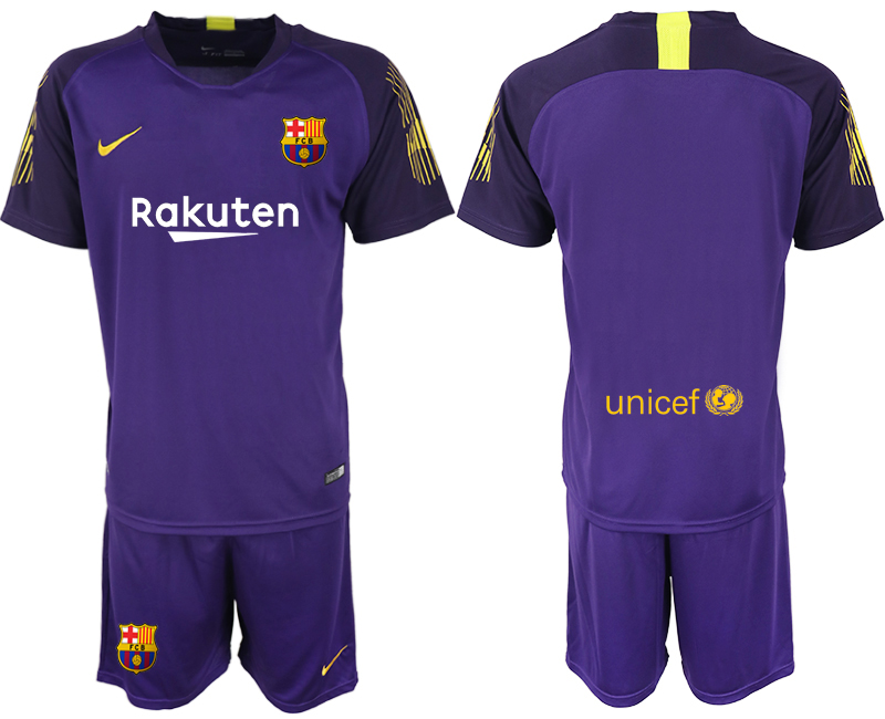 2018-19 Barcelona Purple Goalkeeper Soccer Jersey